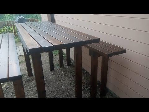 The simplest table and bench for your dacha! Don t buy DIY!