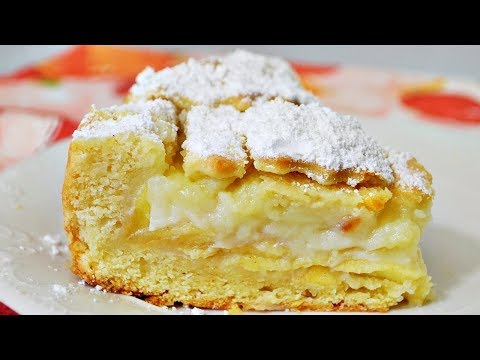 Бесподобный ЯБЛОЧНЫЙ ПИРОГ с кремом!