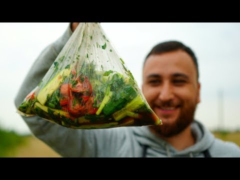Быстрый маринад овощей в пакете