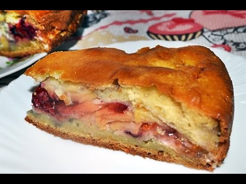 Вкусный необычный пирог с ягодами