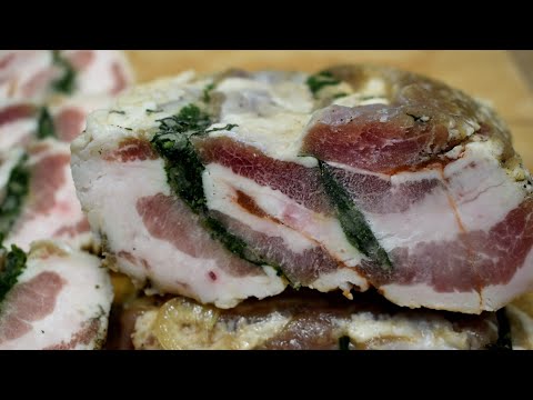Закуска из 90-х, такая была на каждой гулянке, многие ее забыли а зря! Сало в собственном соку посол