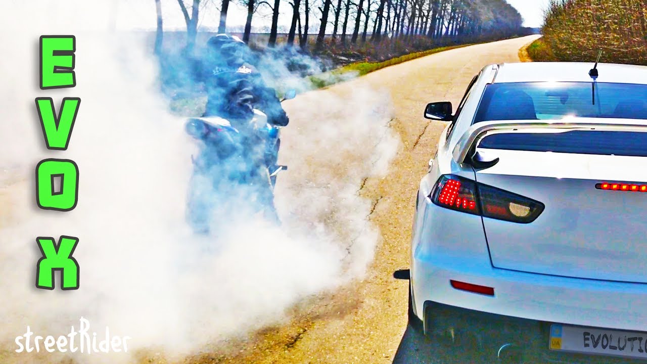 ЗАРУБА ПРОТИВ EVO 10 | Mitsubishi Evolution X vs Honda CBR600RR