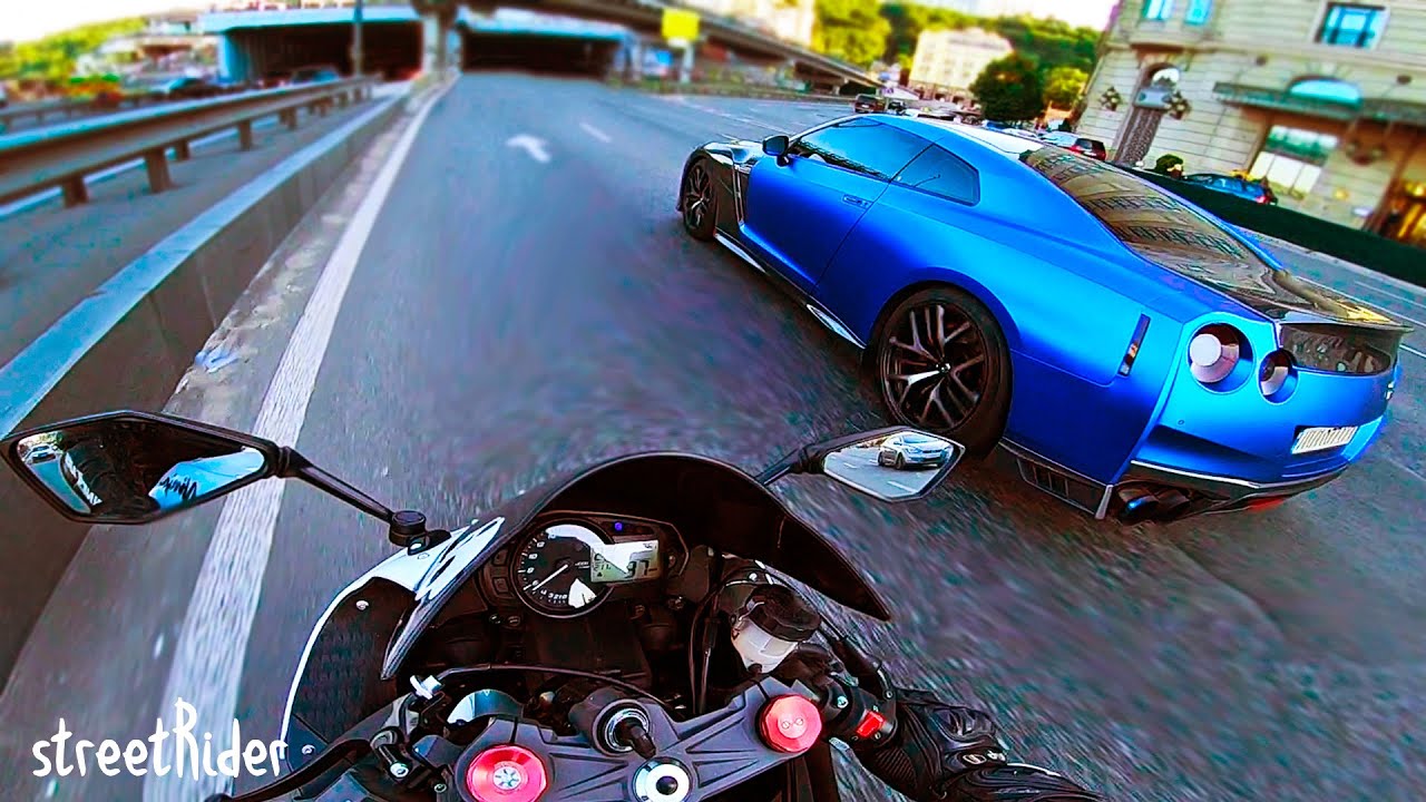 ЗАРУБА #1 | Nissan GT-R vs Kawasaki Ninja 636 ZX6R