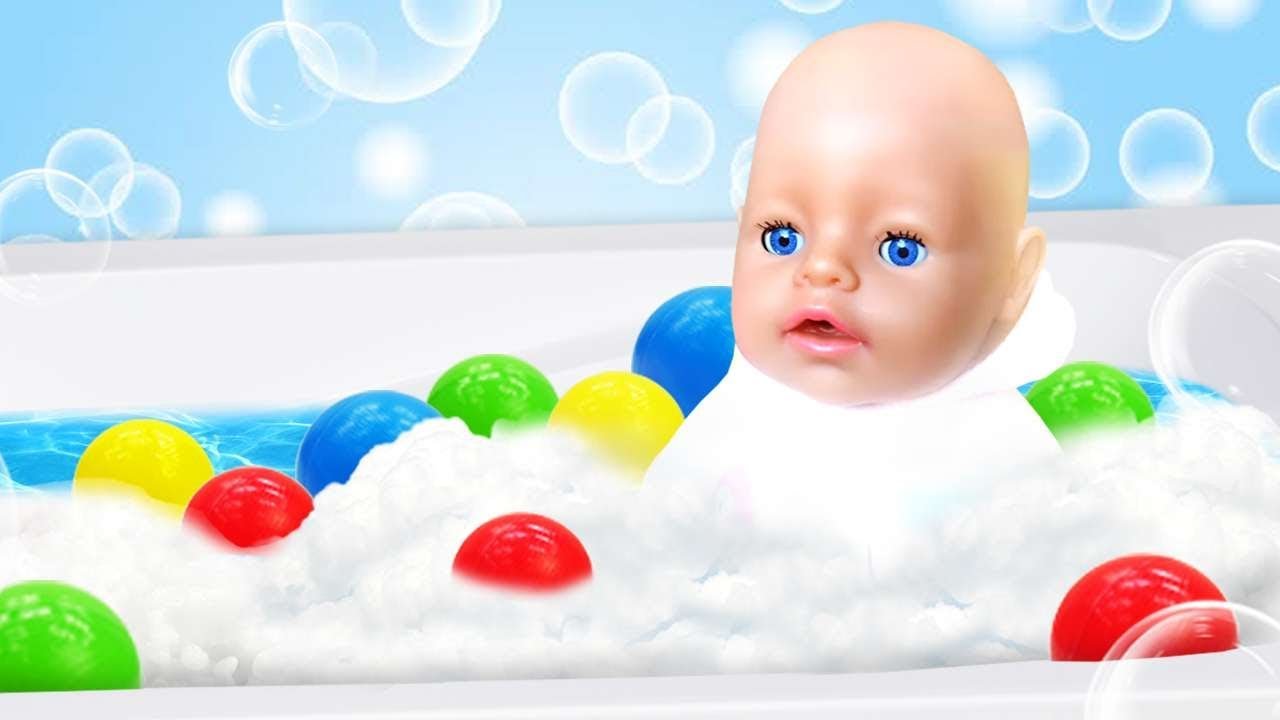 Игры с Беби Бон в ванной - как мама. Видео для детей, шоу Беби А.