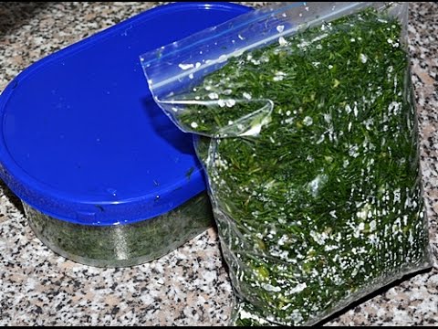 Как заморозить укроп на зиму