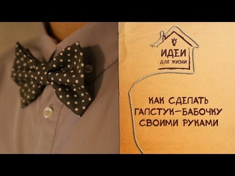 Как сделать галстук-бабочку своими руками [Идеи для жизни]