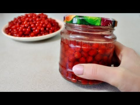 Как сохранить калину цельной на зиму