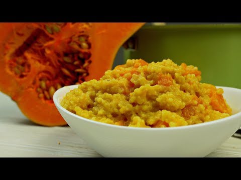 Каша с тыквой - полезный завтрак (веганский рецепт)