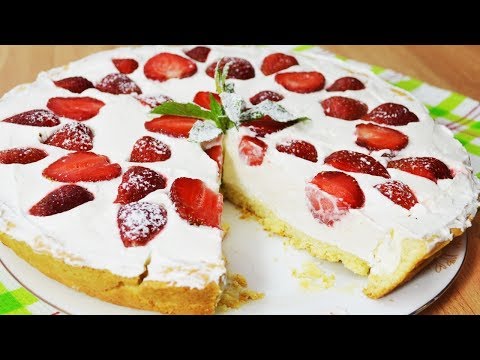 Клубничный тарт с творожным крем-муссом