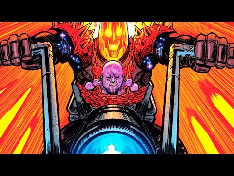 КОРОЛЬ ТАНОС ПРОТИВ ПРИЗРАЧНОГО ГОНЩИКА. MARVEL COMICS.
