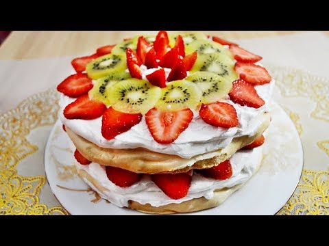 Легкий торт-безе "АННА ПАВЛОВА" - безумно вкусный и простой!