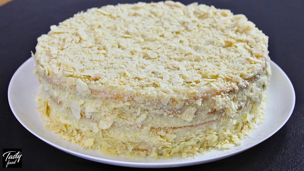 Ленивый Торт Наполеон с Вкусным Заварным Кремом!