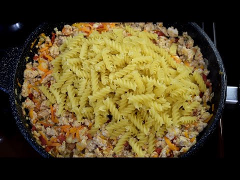 Макароны больше не отвариваю, а только так! Божественный ужин или обед!!!