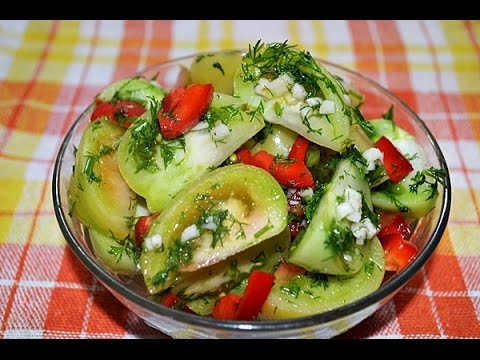 Маринованные зеленые помидоры. Как замариновать зеленые помидоры.