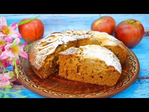 Медовая коврижка с яблоками (постный рецепт) - просто и очень вкусно!