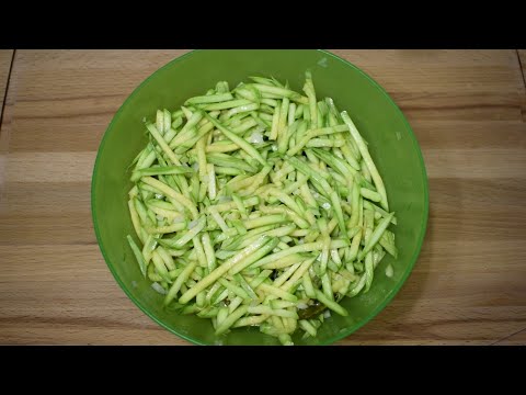 Невероятные КАБАЧКИ! Покоряет СРАЗУ! Обалденный САЛАТ из КАБАЧКОВ! Быстрый вкусный салат из КАБАЧКОВ