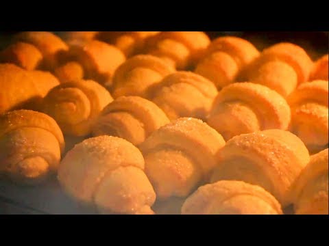 Нежные, Мягкие и Вкусные Творожные Рогалики. Творожное Печенье с Сахаром