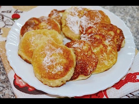 Необычные творожно-яблочные оладьи