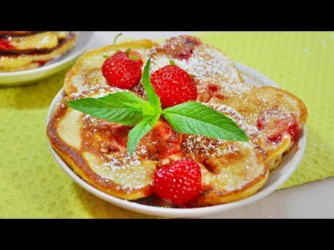 Нереально вкусные ДРОЖЖЕВЫЕ ОЛАДЬИ с клубникой - как ленивые пирожки!