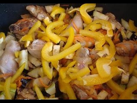 Окорочка с овощами в мультиварке