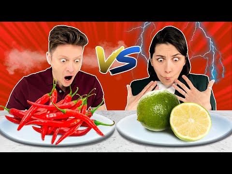 ОСТРАЯ ЕДА vs КИСЛАЯ ЕДА | Люди Пробуют
