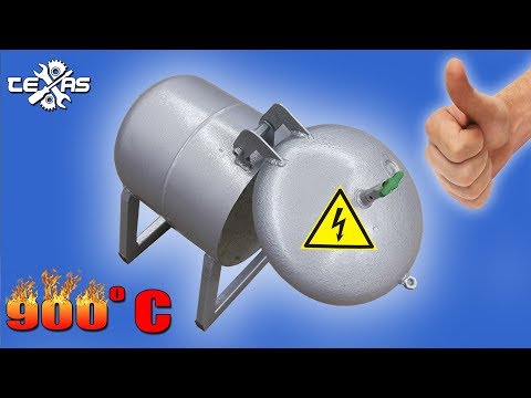 ПЕЧЬ ИЗ ФРЕОНОВОГО БАЛЛОНА! (Пробный вариант)