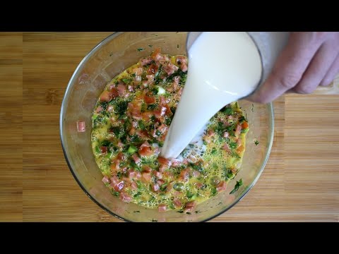 Просто залейте УКРОП МОЛОКОМ. Минутная Вкуснота на завтрак Быстро и Вкусно. Рецепт за 10 минут!