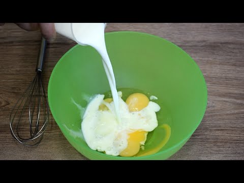 Просто залейте яйца ледяным молоком. Вкуснятина Быстро и Просто!