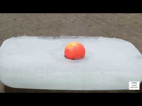 РАСКАЛЕННЫЙ ШАР ПРОТИВ ЛЬДА, ТЕЛЕФОН, ДРОБЬ, BALL GLOWING 1000 DEGREE vs PHONE ICE