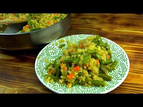 Ризотто из булгура с овощами! Все в одной сковороде!