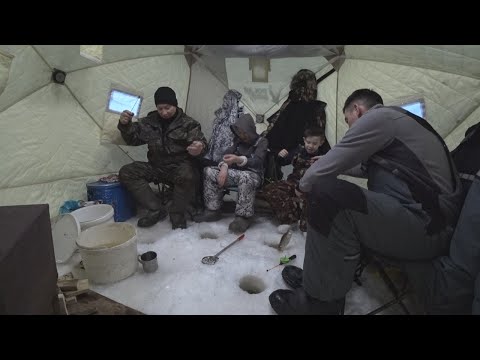 С ДЕТЬМИ НА РЫБАЛКЕ В ПОЛЯРНУЮ НОЧЬ