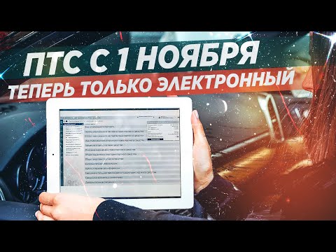 С 1 НОЯБРЯ ТОЛЬКО ЭЛЕКТРОННЫЙ ПТС! ВСЕ ПОДРОБНОСТИ!