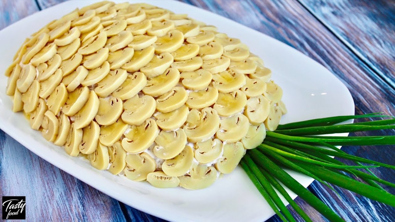 САЛАТ "АНАНАС" Прекрасное Украшение Новогоднего Стола 🎄