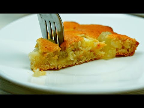 Сливочная шарлотка с дыней