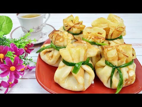Супер вкусные блинчики с потрошками и грибами!