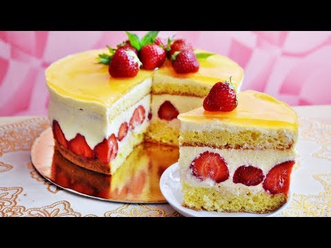 Торт "ФРЕЗЬЕ" (Fraisier)- французский популярный десерт, безумно вкусный!