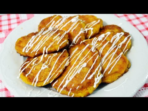 Тыквенные оладьи на сметане - очень вкусные