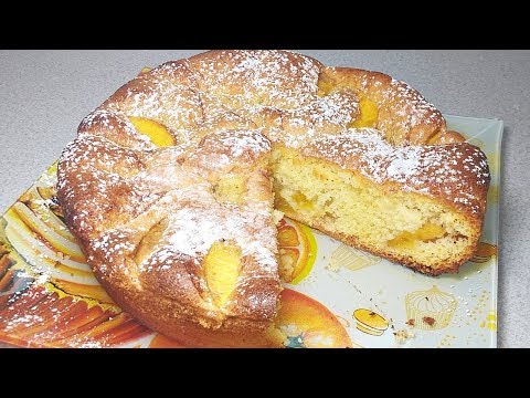 Шикарнейшая ШАРЛОТКА С ПЕРСИКАМИ - просто и быстро!
