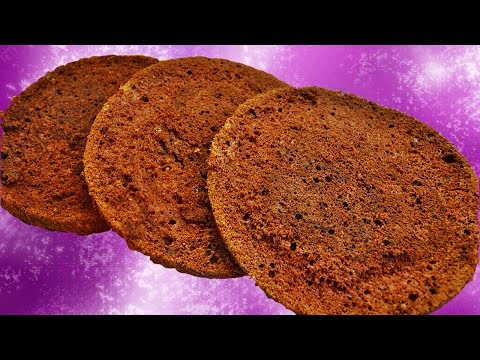 Шоколадный шифоновый бисквит