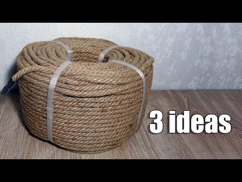 3 простые идеи использования джутового каната