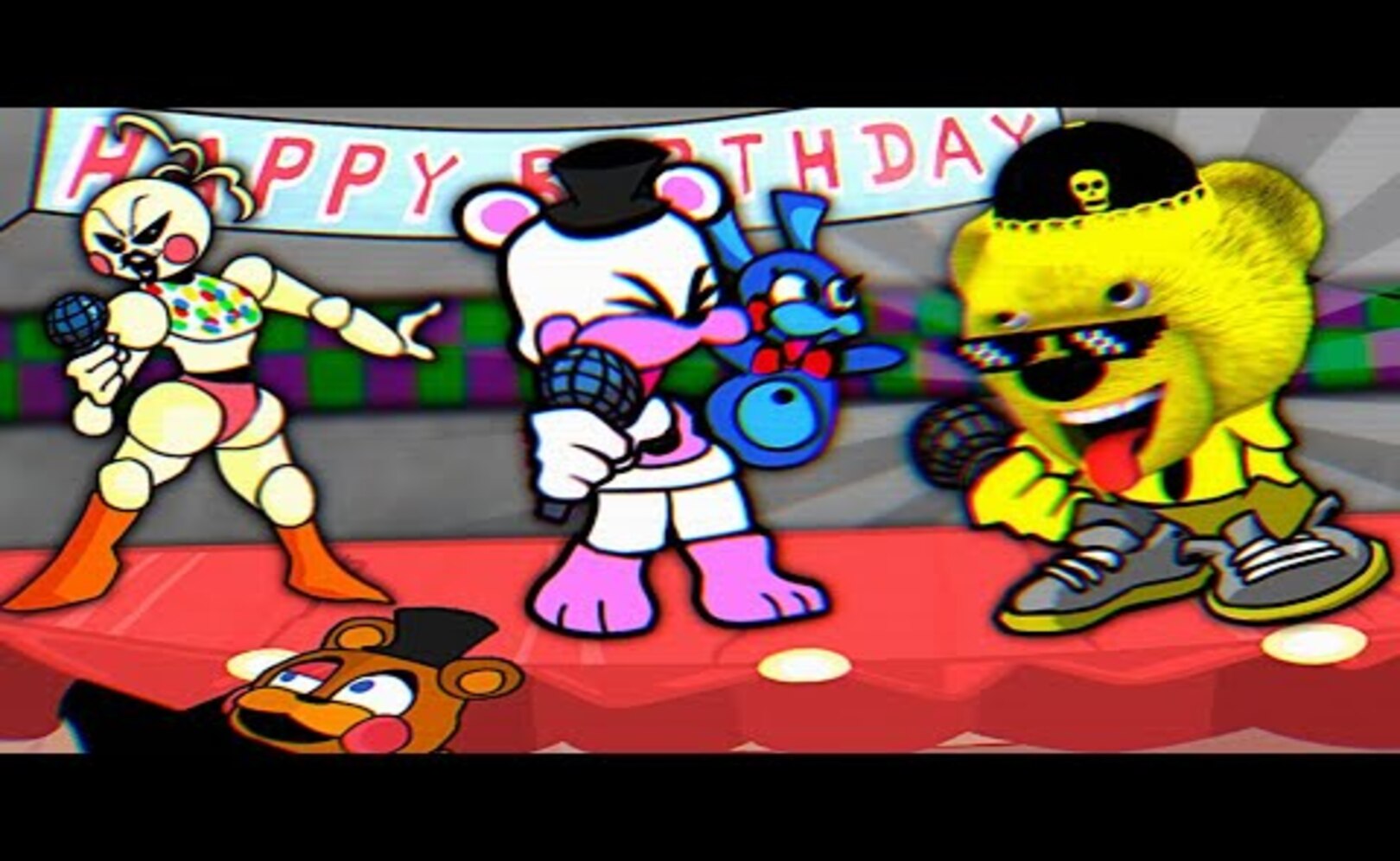 FNAF ТОЙ ЧИКА СПЕЛА ДУЭТОМ с ФНАФ ПЛЕЕМ и РЭП БАТТЛ с ФАНТАЙМ ФРЕДДИ FRIDAY NIGHT FUNKIN !!!