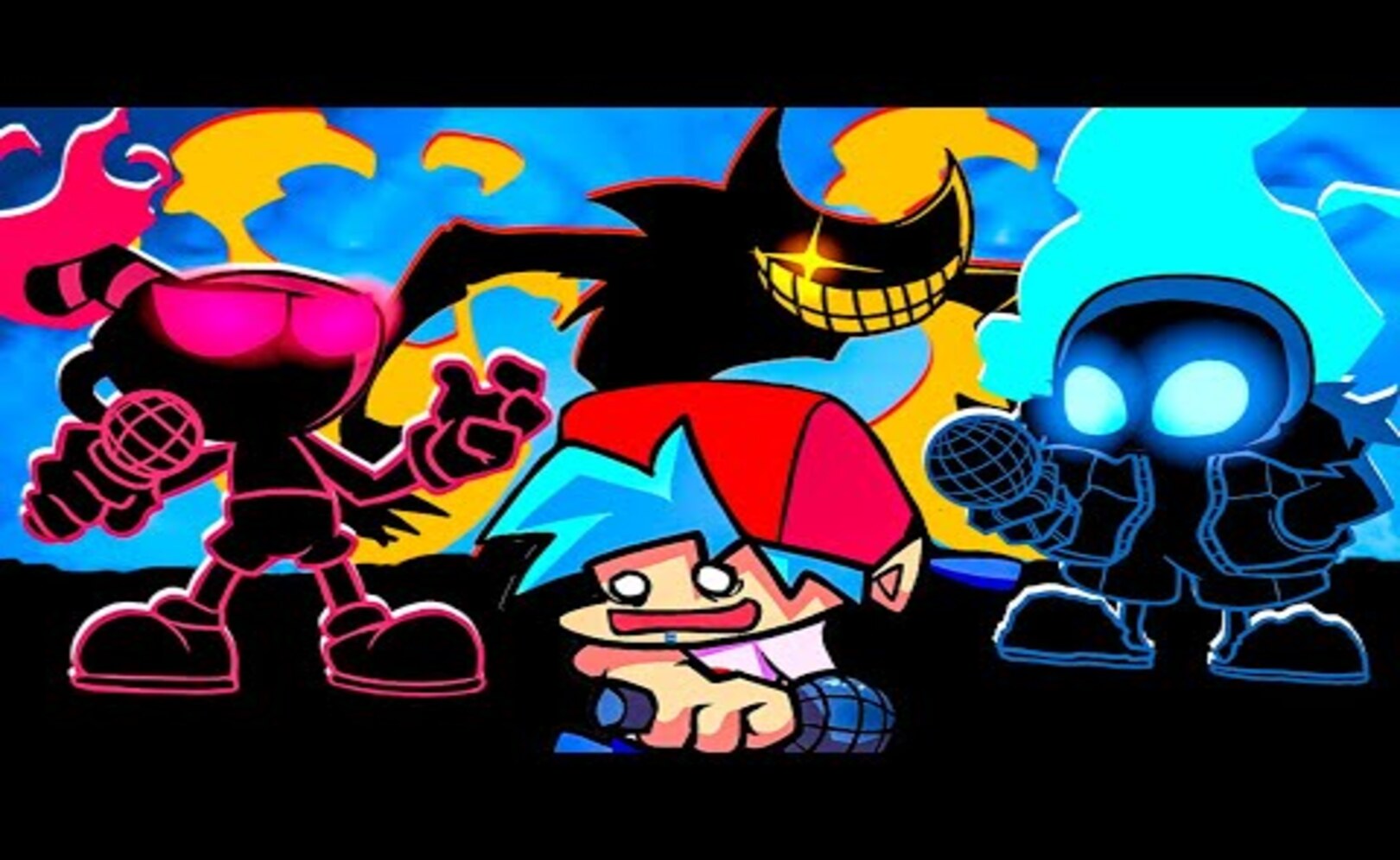 Жуткие КАПХЕД, БЕНДИ, САНС Бонусные и Секретные песни Friday Night Funkin vs Indie Cross