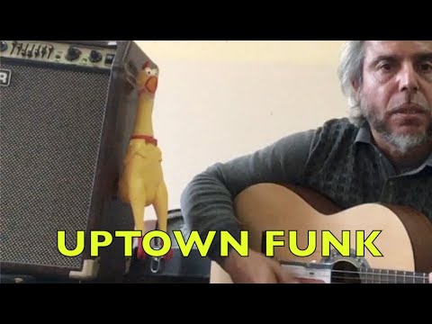 Uptown Funk/С КУРОЧКОЙ/Guitar Cover