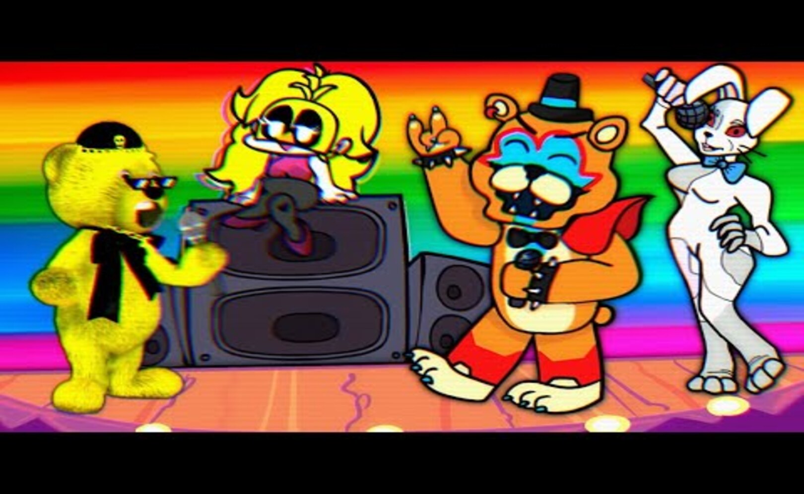 FNAF 9 ВЕННИ и ГЛЭМРОК ФРЕДДИ ЧИТАЮТ РЭП с ФНАФ ПЛЕЕМ в Friday Night Funkin !!!