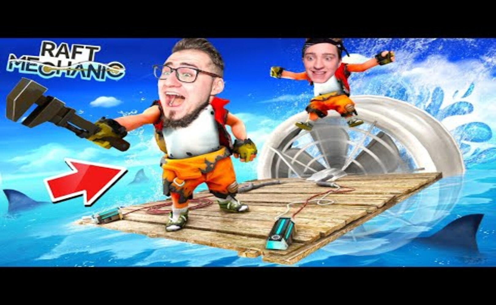 ВЫЖИВАНИЕ В НОВОМ SCRAP MECHANIC! КРАФТ ВИНТОВОГО ДВИГАТЕЛЯ! СУПЕР СКОРОСТЬ ПЛОТА В RAFT MECHANIC.jpg