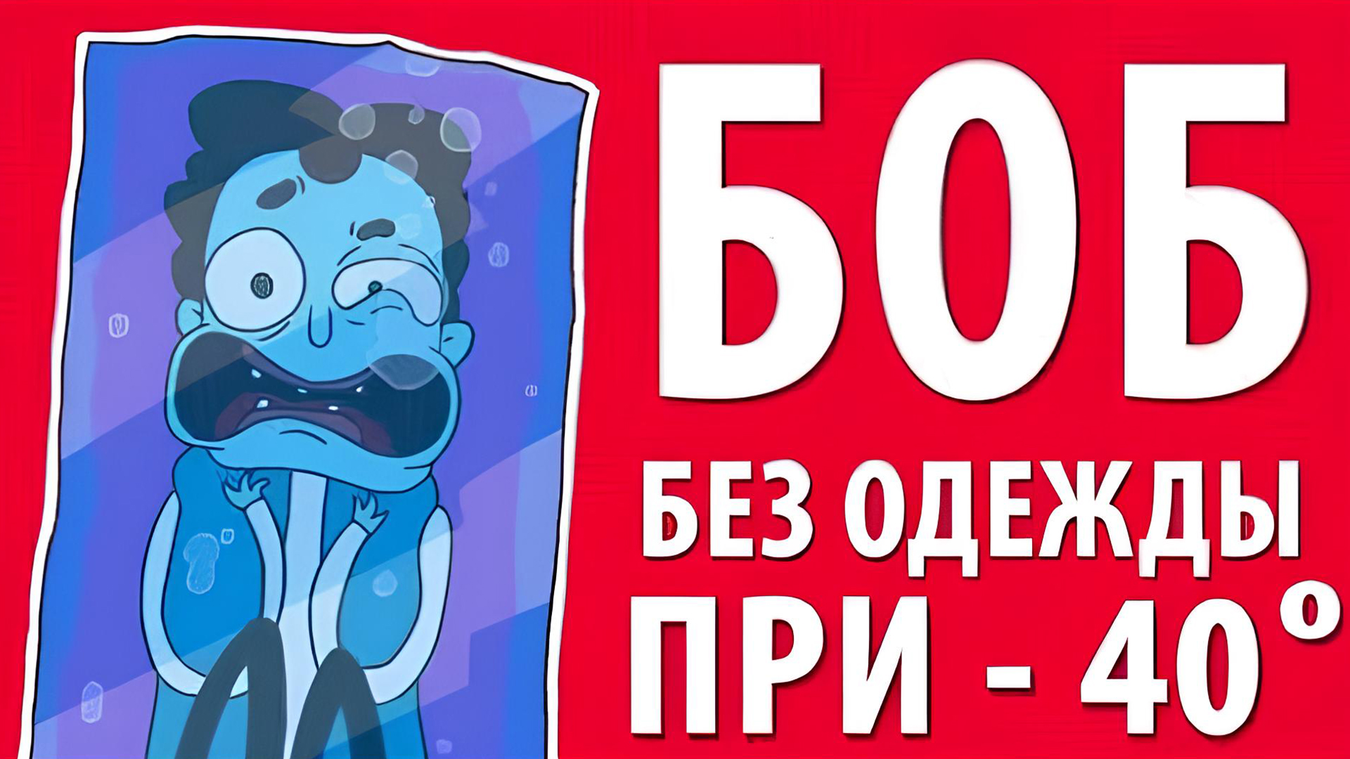 Боб без одежды при -40°