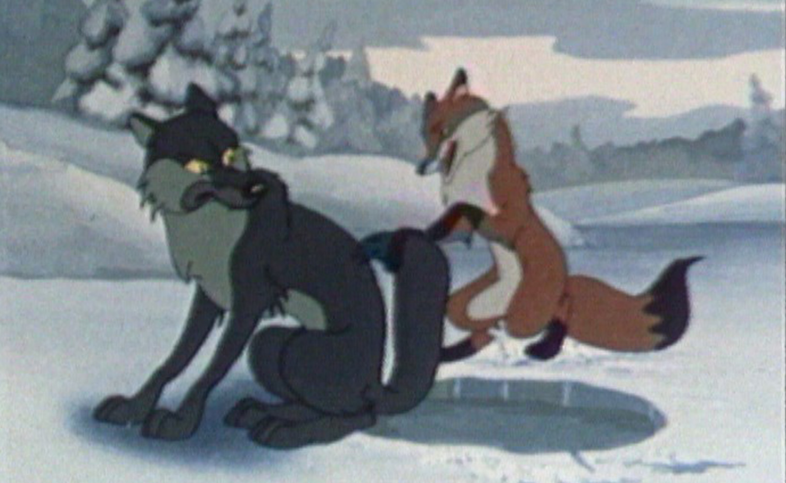 Лиса и волк