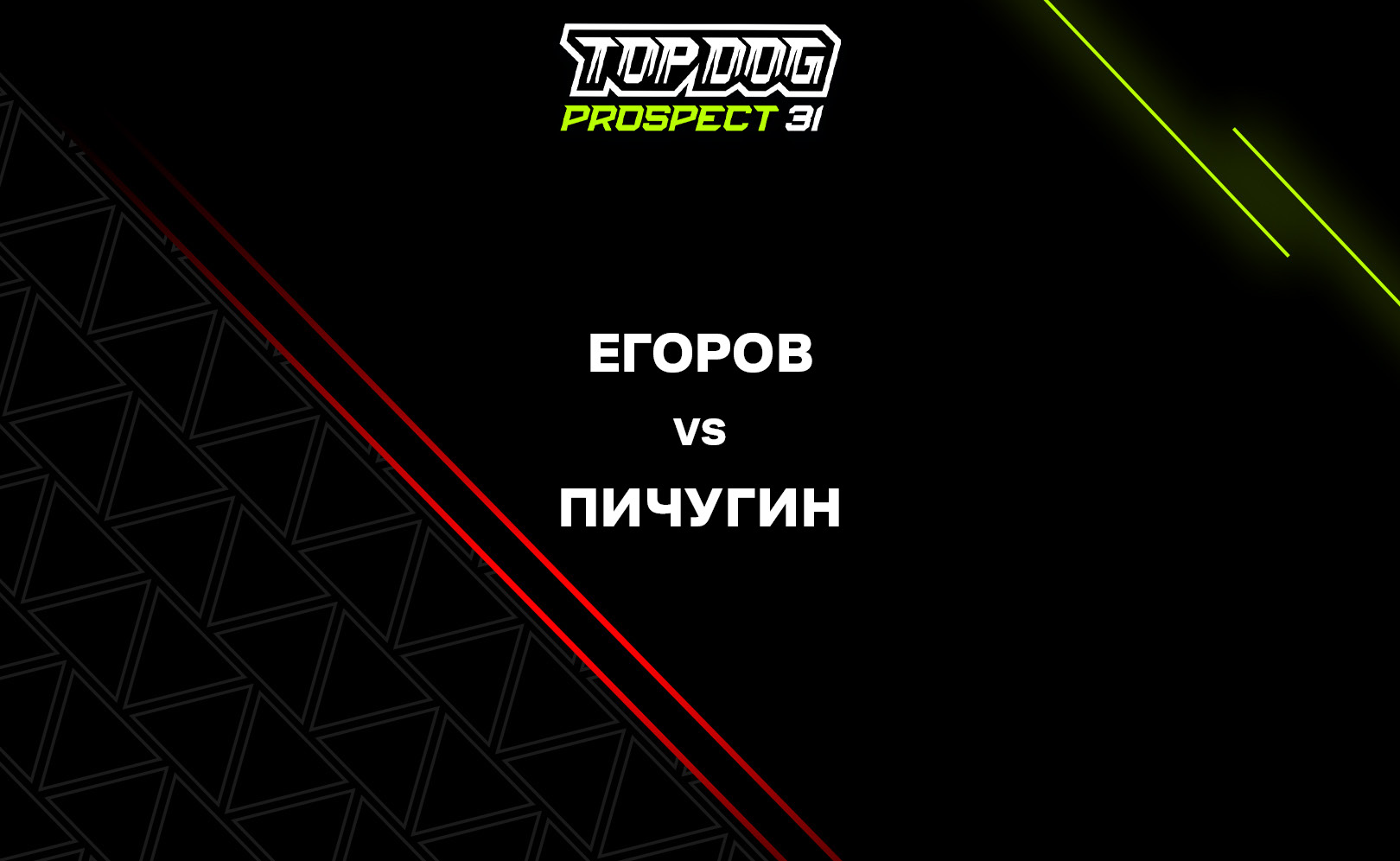 Егоров vs Пичугин