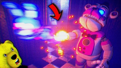 FNAF ВЗЛОМ SISTER LOCATION   СЕКРЕТНАЯ АНИМАЦИЯ КАК ФАНТАЙМ ФРЕДДИ СТРЕЛЯЕТ БОН БОНОМ !!!