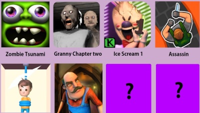 Scary Neighbor,Granny Chapter Two,Ice Scream 1,Zombie Tsunami,Assassin,Rescue cut